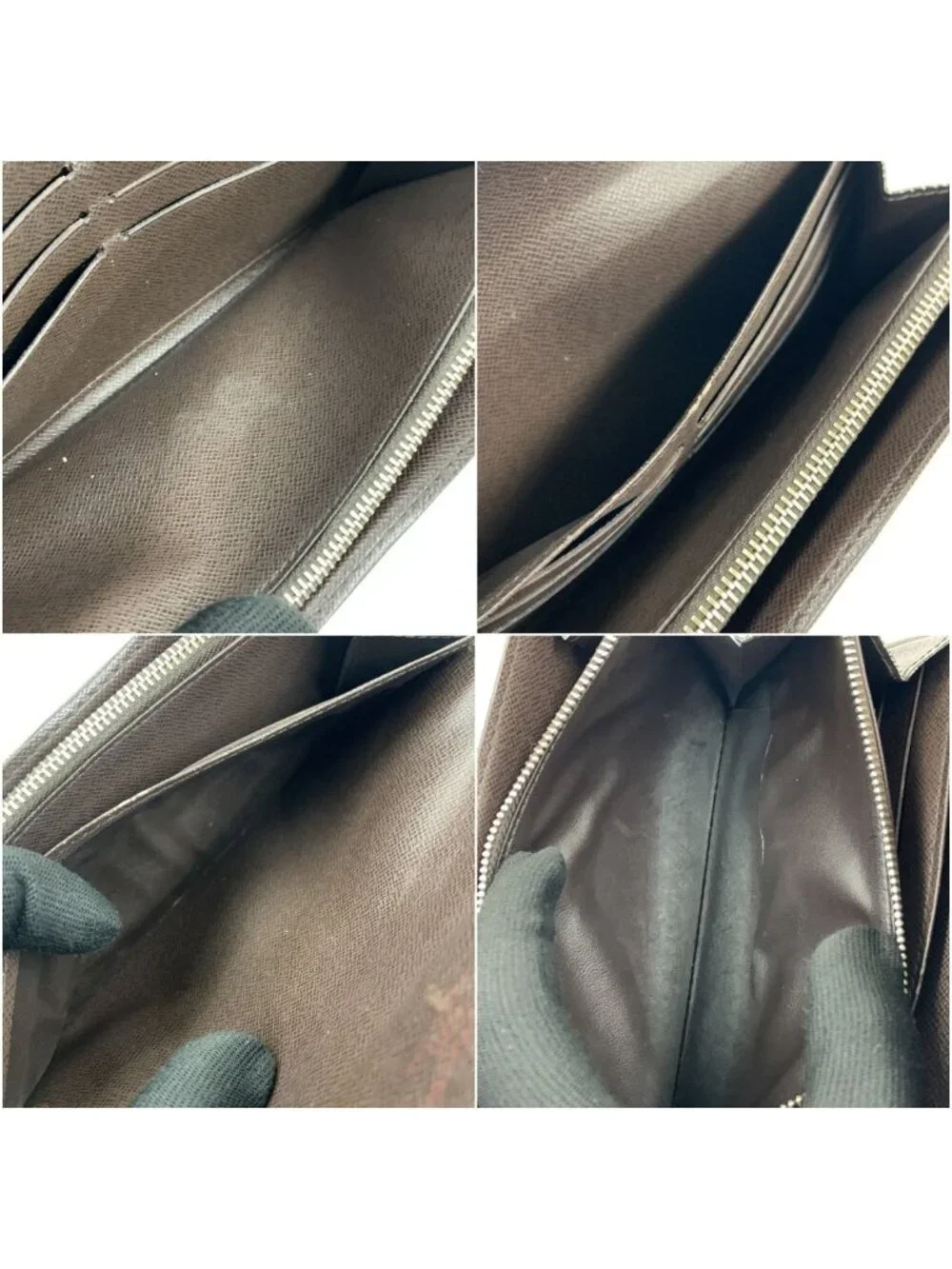 Louis Vuitton Damier Portefeuille Sarah Bifold Wallet Brown